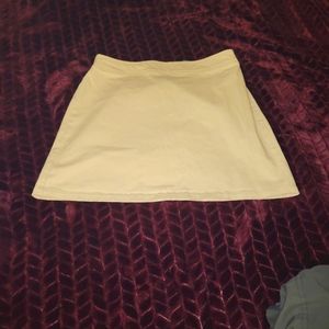 Cream Mini Skirt